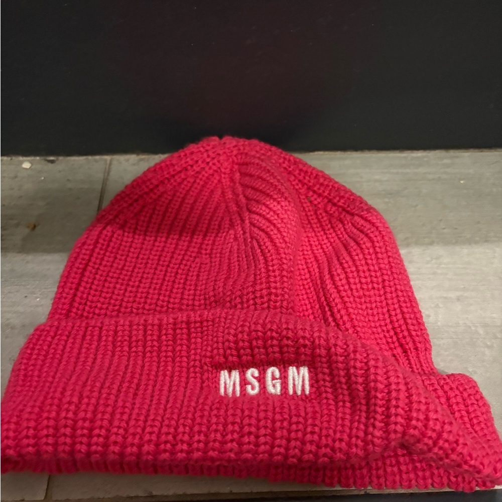 MSGM Kids pink Knit Hat